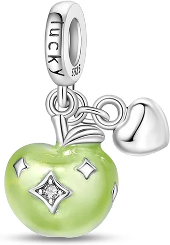 Vista 3 de PARCOM Charms S925 Sterling Silver Fits for Pandora Bracelets Cherry Blossom Dangle Beads Jewelry for Women