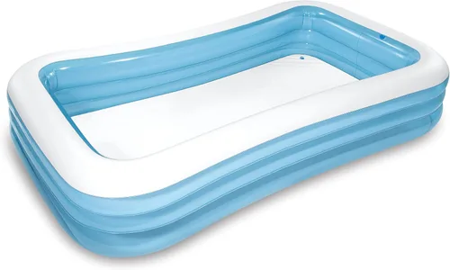 Vista 5 de Piscina inflable familiar Intex, 103 x 69 x 22 pulgadas, para mayores de 6 años Azul
