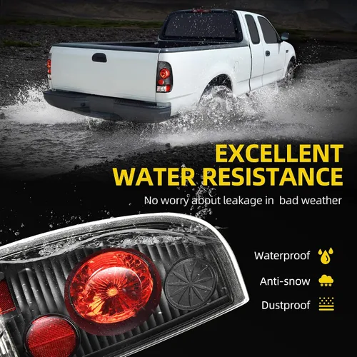 Vista 2 de DWVO Luces traseras compatibles con Ford F-150/97 98 99 F-250 F-350 F-450 F-450 F-550 Super Duty compatible con modelos Styleside solamente, no son