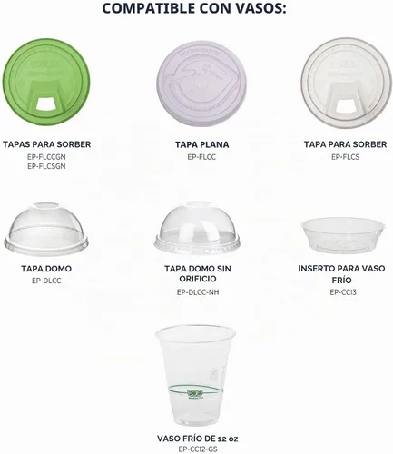 Vista 5 de Eco-Products, Inc GreenStripe - Vasos para bebidas frías, Transparente, 1000