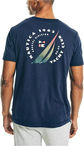 Vista 3 de Nautica Camiseta estampada con logotipo de clase J hecha de forma sostenible