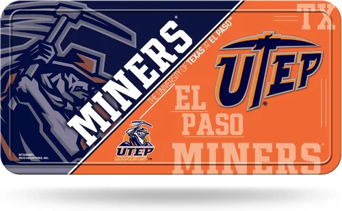 Vista 22 de NCAA etiqueta de metal para auto, negro