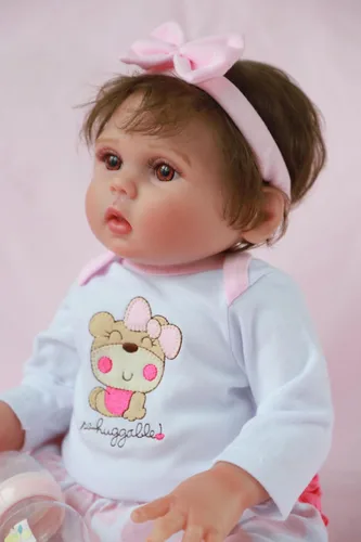 Vista 3 de Kaydora Muñecas Reborn Realistas de Bebé - Muñeca de bebé de silicona de 18 pulgadas, muñecas de vida real con cuerpo completo de vinilo, muñeca