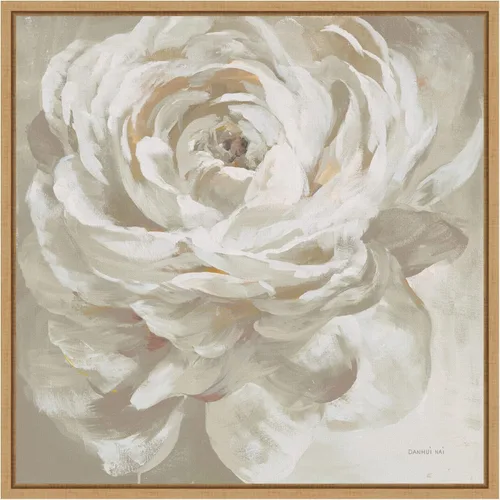 Vista 14 de Amanti Art Lienzo enmarcado para pared, 16 x 16 pulgadas, rosa neutra de Danhui Nai, lienzo enmarcado para pared, obras de arte de flores