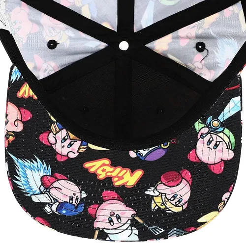 Vista 3 de Kirby - Sombrero de pico plano con impresión en toda la superficie, multicolor, Multi colorido
