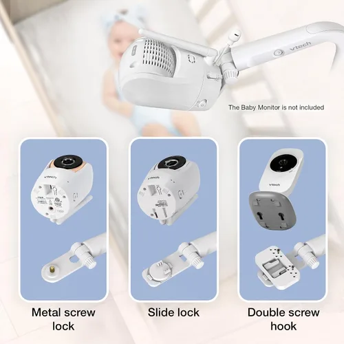 Vista 2 de VTech Soporte de suelo para monitor de bebé compatible con la mayoría de monitores de bebé VTech - Soporte de cámara de bebé, seguridad