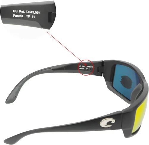 Vista 4 de Walleva Lentes de repuesto para gafas de sol Costa Del Mar Fantail, múltiples opciones disponibles
