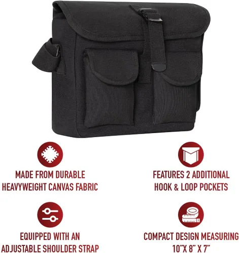 Vista 24 de Morral de lona Rothco para municiones
