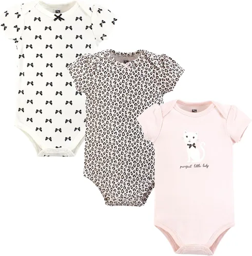 Vista 227 de Hudson Baby baby-girls Cotton Bodysuits 3-pack