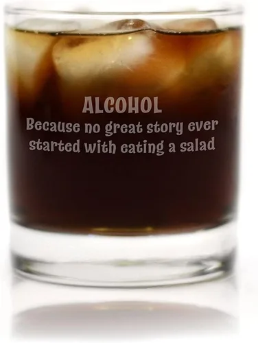 Vista 2 de Vaso de cóctel personalizado grabado con tu texto personalizado