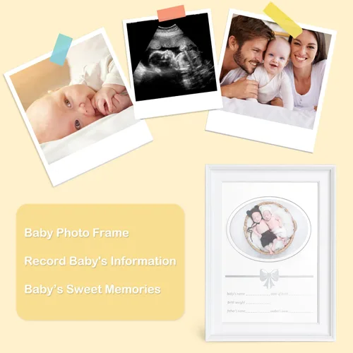 Vista 5 de Regalos de baby shower para niños y niñas, cesta de regalos para bebés, manta para recién nacidos, juguetes de sonajero, clip de recuerdo, chupete