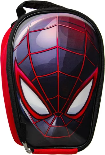 Vista 3 de Bioworld Marvel Spider-Man Lenticular Comic Superhero - Bolsa de almuerzo aislada de 10 pulgadas