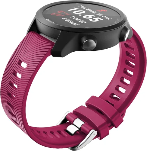 Vista 9 de NotoCity Para Garmin Forerunner 645 Band, 245 Band, 0.787 in Correa de repuesto de silicona suave para Vivoactive 3 Music Vívomove HR Forerunner
