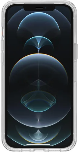 Vista 3 de OtterBox - Elegante funda protectora transparente a prueba de caídas para iPhone 12 Pro Max de Apple, serie Symmetry Clear, transparente
