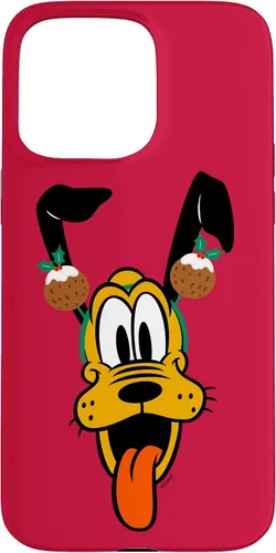 Vista 31 de Disney Plutón - Funda para iPhone 17 con diadema de pudín navideño