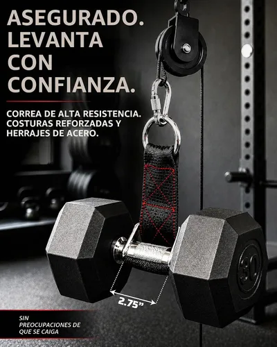 Vista 4 de THEFITGUY Trabillas de carga para mancuernas y barras Trabillas de sujeción para flexiones, tracción y sentadillas Ultra resistentes