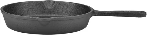 Vista 7 de 16, sartén de hierro fundido, sartén antiadherente de hierro fundido vintage de 7.9 in, sartén quemada, chef de restaurante profesional, sartén