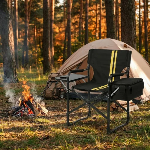 Vista 6 de Black Light Weight Camping Directors Chair for Camping