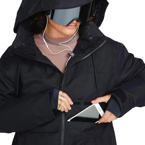 Vista 6 de Volcom Chaqueta de invierno con capucha Hailyn Snowboard Ski para mujer