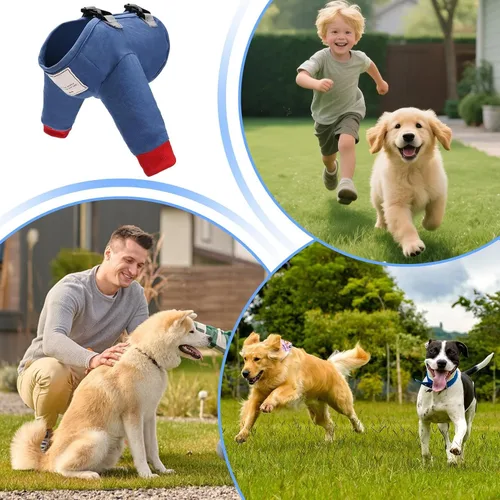 Vista 4 de Adjustable Dog Elbow Pads - Soft Washable Leg Protection, Anti-Licking Wound with Secure Strap, Knee Wrap with Breathable Material, Pet Bandage