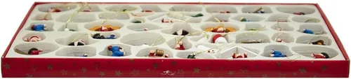 Vista 6 de Kurt Adler juego de pequeños adornos de navidad de madera, 48