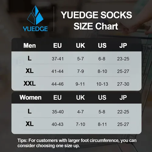 Vista 9 de YUEDGE Calcetines atléticos acolchados de rizo de algodón para hombre calcetines térmicos más gruesos y cálidos calcetines de trabajo para hombres