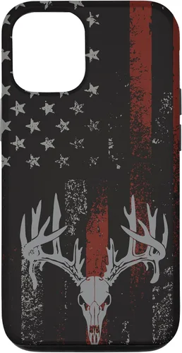 Vista 26 de Funda para iPhone 16 con la bandera americana de cola blanca ciervo Buck Hunting USA FLAG Hunter