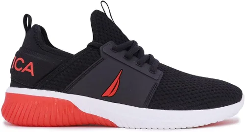 Vista 2 de Nautica Zapatillas deportivas para hombre, cómodas, informales, con cordones, a la moda, para caminar, pantalones deportivos ligeros