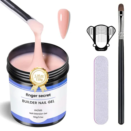 Vista 14 de Gel constructor de gel duro para uñas de larga duración fuerte mano desnuda 3D escultura para extensión de uñas 4oz