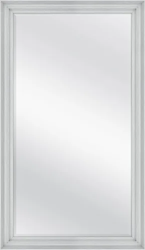 Vista 12 de MCS Simplicity - Espejo de pared grande de 21.5x25.5 pulgadas, espejo negro con detalle biselado, espejo para colgar en pared vertical u horizontal