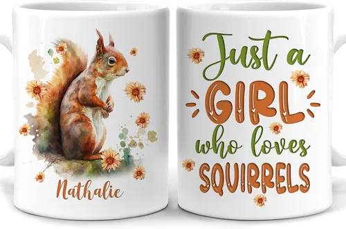 Vista 40 de Hyturtle Regalos Personalizados Amante de Osos - Taza de Café de Cerámica Just A Girl Who Loves Bears con Nombre Personalizado 11oz - Idea de Regalo