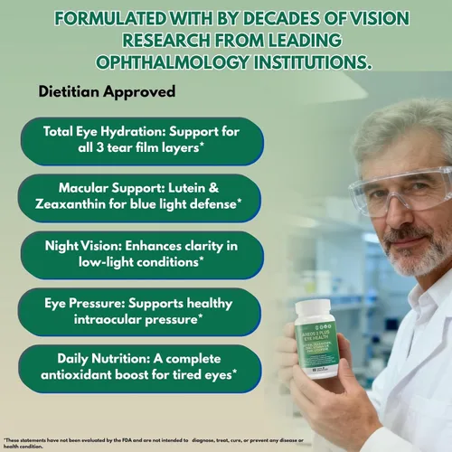 Vista 3 de AREDS 2 Plus Suplemento de vitamina para los ojos, suplementos de luteína y zeaxantina con DHA para personas mayores macular, apoya la claridad