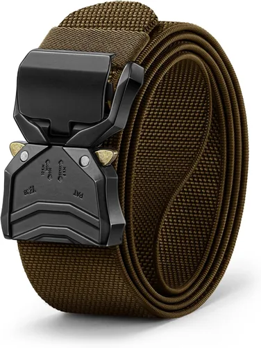 Vista 8 de BULLIANT Men Belt,Tacitcal Holster Web Adjustable Belt Stretch Fit Quickly Release For Outdoor Duty,Cut For Fit