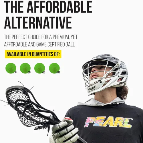 Vista 8 de Guardian Innovations - Bolas de lacrosse texturizadas Pearl LT - Certificado SEI cumple con los estándares NOCSAE para juegos. Pelotas oficiales