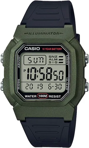 Vista 6 de Casio W800HG Series Men’s Digital Watch 100 Meter Water Resistance Multi Function Alarm 100 SEC Stopwatch Auto Calendar Countdown Timer