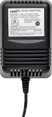 Vista 6 de Orbit Transformador 57040 24V 750mA para controladores de rociadores interiores