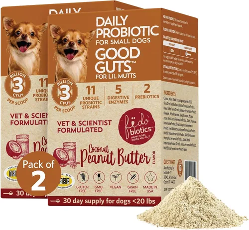 Vista 14 de Fidobiotics Good Guts Probióticos para perros – Polvo probiótico para perros para la salud digestiva, alivio de gases y heces más firmes, 3B UFC