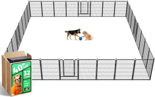 Vista 94 de FXW Rollick - Corralito para perros para patio, campamento con casa rodante, patentado, 24 pulgadas, 2 paneles Fácil instalación, resistente