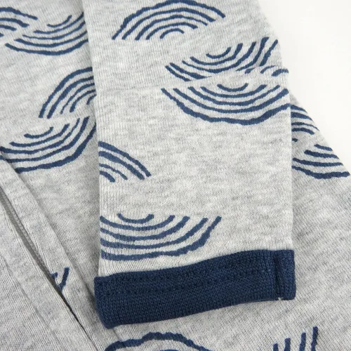 Vista 4 de HonestBaby Baby Boys' 2-Pack Organic Cotton Footed Pajama Sleep & Play