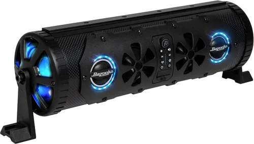 Vista 2 de Bazooka Barra de fiesta G3 Bluetooth de 16 pulgadas Potencia máxima de 450 vatios Luces LED Botón de fiesta para compartir música Altavoces