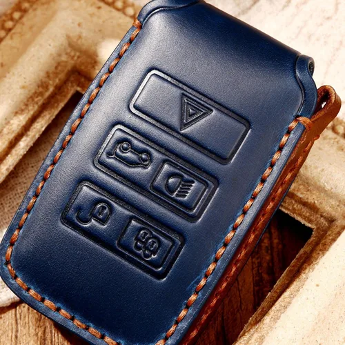 Vista 4 de SANRILY Funda inteligente para llave Land Rover sin llave, funda suave de protección completa, Negro