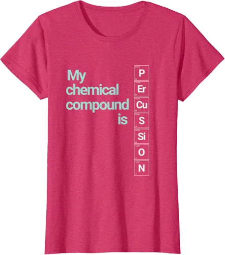Vista 10 de Percussion Band Geek My Chemical Compound T-Shirt