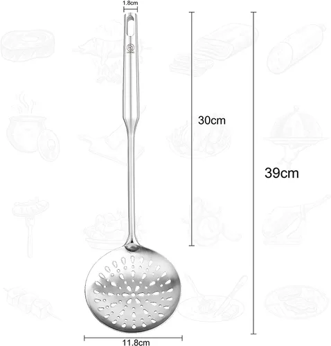 Vista 3 de RJ Legend Juego de cucharas de cocina de acero inoxidable (3 piezas)