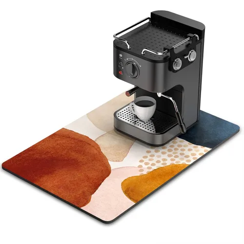 Vista 21 de Rnivvi Tapete de secado de platos para encimera de cocina, 16 x 18 pulgadas, bonita almohadilla de secado absorbente resistente al calor con goma