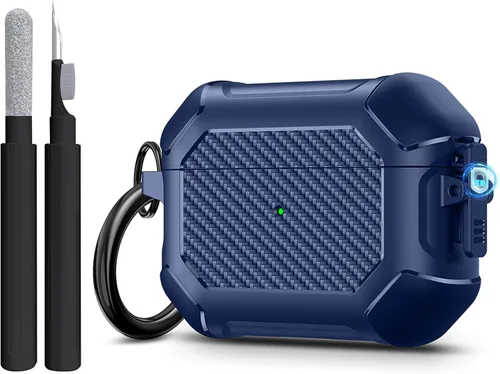 Vista 19 de Maxjoy Funda para AirPods Pro 3 (2025), funda protectora rígida compatible con Airpods Pro de 3ª generación con kit de limpiador de llavero