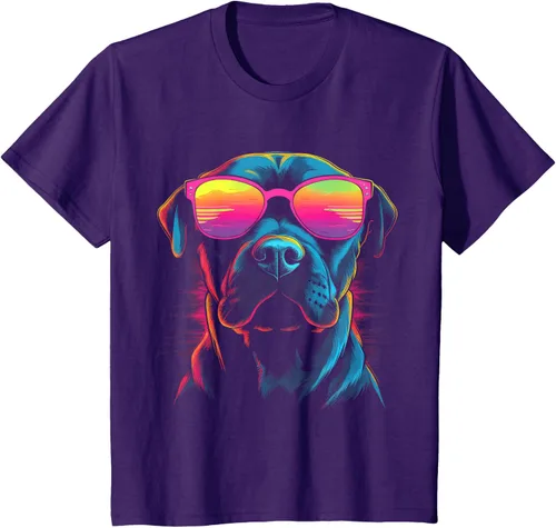 Vista 20 de Pit Bull Mom Dog Lover Colorido Artistic Pitbull Owner - Camiseta para mujer, Negro