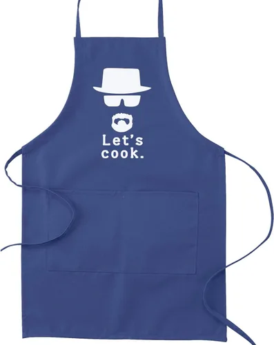 Vista 3 de Decal Serpent Let's Cook Heisenberg - Delantal divertido para cocinar, para hornear, color verde bosque