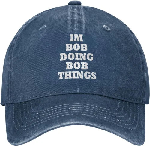 Vista 11 de Im Bob Doing Bob Things - Sombrero de camionero para hombre, sombrero de malla vintage para verano