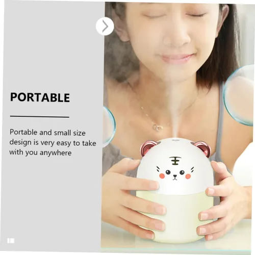 Vista 6 de Toyvian Mini humidificador de tigre de dibujos animados USB portátil de oficina con luz nocturna compacta silenciosa ultrasónica humectante de aire