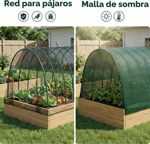 Vista 4 de Aros de Jardín Gardzen, Aros para Invernadero DIY para Camas Elevadas, Cubierta de Fila, Malla de Jardín 24 Piezas